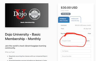 KENDALL dojo coupon code